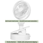 F5 Desktop Oscillating Clip Fan USB Charging Tabletop Mini Fan, F5