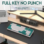 FREE WOLF K3 Russian Mechanical Keyboard 1.5m Wired Gaming Keyboard, Micro-Light Hot-Swap Red Switch, Aqua Green Hot-Swap Blue Switch, Welding Switch Aqua Green Red Switch, Welding Switch Bee Red Switch, Welding Switch Micro-Light Red Switch           ...