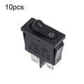 KCD1-110 10pcs Slim Flat Rocker Switch 2-Pin 2-Position Instrument Switch