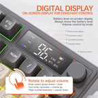 FREE WOLF M96 Wireless Bluetooth Dual-Mode Russian Keyboard PBT Dome Display Gaming Keyboard