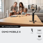 Original Osmo Mobile 8 With Multifunctional Module 360-Degree Tracking Phone Gimbal, With Multifunctional Module