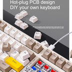 ZIYOULANG K3 MAX Russian Mechanical Keyboard Hot Swap Gasket Structure 1.5m Wired Gaming Keyboard