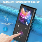 A8 Music Speaker With Card Slot Hi-Fi Lossless MP3 Touchscreen Bluetooth FM Video Player Novel Reader, 4GB, 8GB, 16GB, 32GB, 64GB