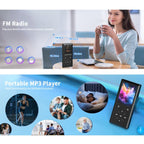 A8 Music Speaker With Card Slot Hi-Fi Lossless MP3 Touchscreen Bluetooth FM Video Player Novel Reader, 4GB, 8GB, 16GB, 32GB, 64GB