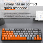 ZIYOULANG K68 Bluetooth / Wired Dual-Mode Portuguese Mechanical Keyboard