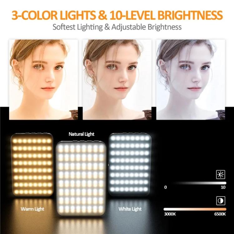 128LEDs Magnetic Selfie Light LED Fill Light for Video Conferencing, Live Streaming, Cameras, Phones & Laptops