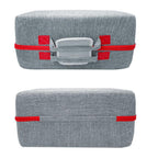 For PS5 Pro Console & Accessories Carrying Case with Headphone Compartment Double-Layer Storage Bag