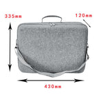 For PS5 Pro Single-Layer Carrying Case Hard Shell Waterproof Travel Bag with Adjustable Shoulder Strap
