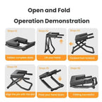 Foldable Yoga Inversion Bench Heavy-Duty Anti-Tip Chair for Home Fitness Body Shaping