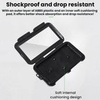 Fully Enclosed Waterproof Touchscreen-compatible Bicycle Motorcycle Phone Holder, Rearview Mirror Mount 6.7 inches, Handlebar Mount 6.7 inches, Rearview Mirror Mount 7.4 inches, Handlebar Mount 7.4 inches
