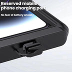 Fully Enclosed Waterproof Touchscreen-compatible Bicycle Motorcycle Phone Holder, Rearview Mirror Mount 6.7 inches, Handlebar Mount 6.7 inches, Rearview Mirror Mount 7.4 inches, Handlebar Mount 7.4 inches