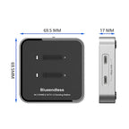 Blueendless SD09 Dual-Bay M.2 Dual-Protocol Drive Enclosure NVMe/SATA SSD Case, US Plug, EU Plug, UK Plug