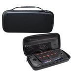 For Steam Deck OLED Hard Shell Protective Case PU Leather Portable Carry Bag with 10 Game Card Slots