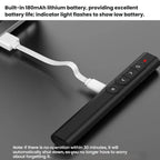 Rechargeable Red Laser Pointer Presentation Remote 100m Wireless Range With Magnetic USB Receiver