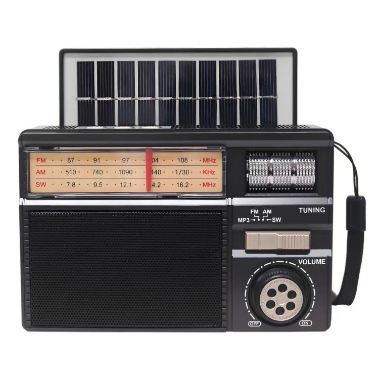 MD-979S Portable Solar Powered Bluetooth Speaker Multi-Function Outdoor Antenna Radio