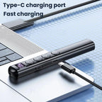 Digital Display Rechargeable Presentation Remote Laser Pointer RF 2.4GHz 100M Control Range