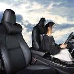 For Tesla Model 3/X/S Leather Seat Neck Pillow