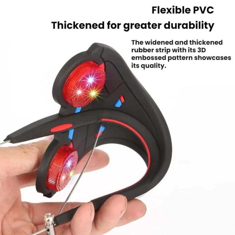 Automotive Wear-resistant Exhaust Pipe Grounding Anti-static Strap, Luminous + Reflective, Reflective, With Warning Light (Blister Packaging)