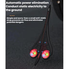 Automotive Wear-resistant Exhaust Pipe Grounding Anti-static Strap, Luminous + Reflective, Reflective, With Warning Light (Blister Packaging)