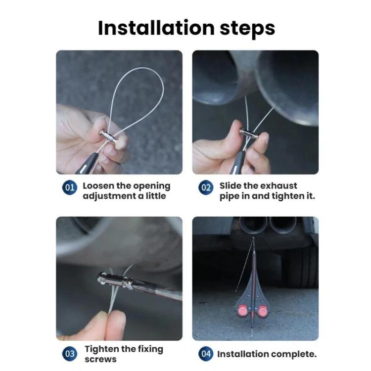 Automotive Wear-resistant Exhaust Pipe Grounding Anti-static Strap, Luminous + Reflective, Reflective, With Warning Light (Blister Packaging)