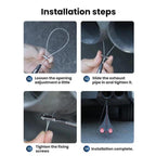 Automotive Wear-resistant Exhaust Pipe Grounding Anti-static Strap, Luminous + Reflective, Reflective, With Warning Light (Blister Packaging)