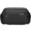 QISEMIAN Men Messenger Camera Bag Water-Resistant DSLR Photography Sling Bag With Removable Dividers & Tripod Mount