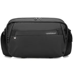 QISEMIAN Men Messenger Camera Bag Water-Resistant DSLR Photography Sling Bag With Removable Dividers & Tripod Mount