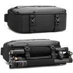 QISEMIAN Men Messenger Camera Bag Water-Resistant DSLR Photography Sling Bag With Removable Dividers & Tripod Mount