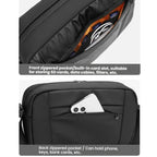 QISEMIAN Men Messenger Camera Bag Water-Resistant DSLR Photography Sling Bag With Removable Dividers & Tripod Mount
