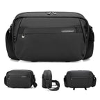 QISEMIAN Men Messenger Camera Bag Water-Resistant DSLR Photography Sling Bag With Removable Dividers & Tripod Mount