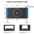 For Apple / Huawei / Xiaomi Qi Standard Car Magnetic Wireless Charging Anti-Slip Mat With Indicator Light, USB, Type-C