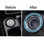 Car One-Touch Start Diamond-Embellished Trim Ring Sticker