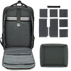 QISEMIAN Photography Backpack with Removable Insert, Dry-Wet Separation Zone, Customizable Dividers for Cameras & 16-Inch Laptop