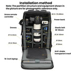 AK818 Waterproof Anti-Theft Dual-Shoulder Camera Bag Large-Capacity Photography Backpack