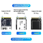 Blueendless SD08 Dual-Bay NVMe SSD Enclosure M.2 Offline Cloning Device 20Gbps High-Speed Solid-State Drive Case, US Plug, EU Plug, UK Plug