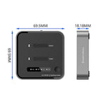 Blueendless SD08 Dual-Bay NVMe SSD Enclosure M.2 Offline Cloning Device 20Gbps High-Speed Solid-State Drive Case, US Plug, EU Plug, UK Plug