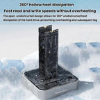 Blueendless SD08 Dual-Bay NVMe SSD Enclosure M.2 Offline Cloning Device 20Gbps High-Speed Solid-State Drive Case, US Plug, EU Plug, UK Plug