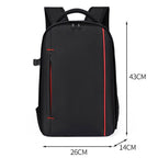 Waterproof Large-Capacity DSLR Camera Backpack Multi-Functional Lightweight Casual Bag, Waterproof Casual Bag