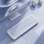 MOFii 711 Pearl Semi-Transparent Triple-Mode Bluetooth RGB Backlit Wireless Keyboard