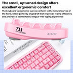 MOFii 711 Pearl Semi-Transparent Triple-Mode Bluetooth RGB Backlit Wireless Keyboard