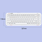 MOFii 711 Pearl Semi-Transparent Triple-Mode Bluetooth RGB Backlit Wireless Keyboard