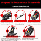Car Motorcycle Automatic Retractable Tensioner Tie-Down Strap, 315cm