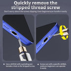 LAN RUI U8S Alloy Piercingand Sliding Drill Bit Kit, With Knife handle, With Grinding Pen