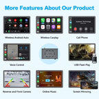 Wireless CarPlay Module Decoder For Ford Focus / Mondeo / Taurus / Explore / Escape / Edge 2013-2016, WZFD-1 (SYNC2)