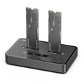 Blueendless SD07 M.2 Dual-Bay Hard Drive Enclosure NVMe Offline Cloning Device, Without RGB Light, With RGB Light