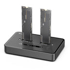 Blueendless SD07 M.2 Dual-Bay Hard Drive Enclosure NVMe Offline Cloning Device, Without RGB Light, With RGB Light