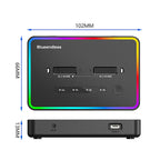Blueendless SD07 M.2 Dual-Bay Hard Drive Enclosure NVMe Offline Cloning Device, Without RGB Light, With RGB Light