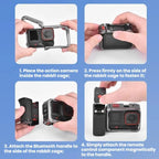For Insta360 Ace Pro / 2 / X5 Flymile Magnetic Quick-Release Action Camera Street Shooting Handle