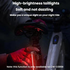 Outdoor Bike Colorful Taillight Night Warning Light For Mountain & Road Bikes, SMILING SHARK CW-D386A Basic Version, SMILING SHARK CW-D386B Smart Version