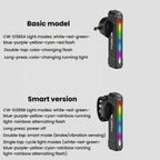 Outdoor Bike Colorful Taillight Night Warning Light For Mountain & Road Bikes, SMILING SHARK CW-D386A Basic Version, SMILING SHARK CW-D386B Smart Version